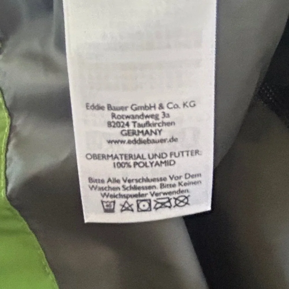 Eddie Bauer Snowline Shell Jacket Mens XL Green NWT Waterproof WeatherEdge Plus